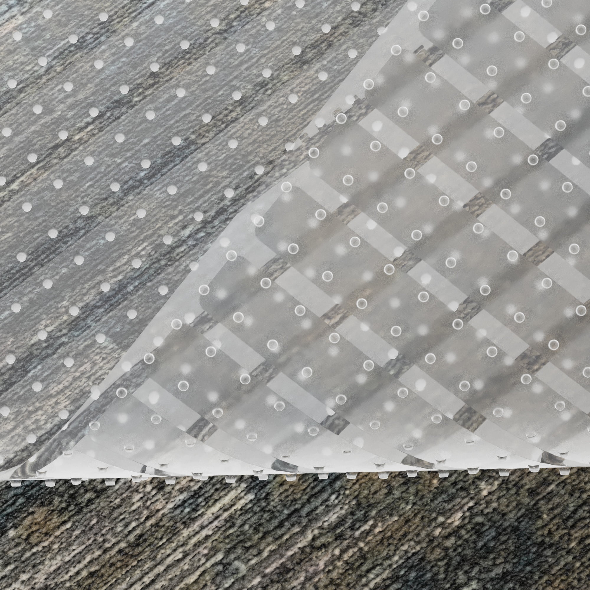 Ottomanson Clear Vinyl Carpet Protector Runner Rug, Waterproof Non-Slip Grip Mat for Entryway & Office, 2'2" x 7'