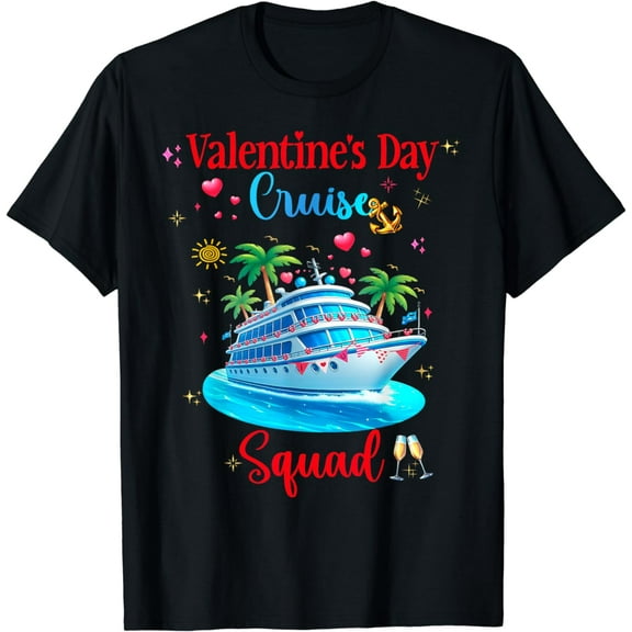 Cruise Couples Trip Valentine's Day T-Shirt