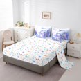 thumbnail image 5 of Castle Fairy Cute Ballerina Print Twin Bedding 7-Piece,Watercolor Silhouette Pattern Bedding Comforter Set,Blue Purple,Grey Reversible, 5 of 7