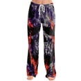 thumbnail image 2 of QWKLEAJ Halloween Pajama Pants Women Loose Fit Elastic Waist Lounge Sleepwear Holiday Party Casual Long Trousers Novelty Print Bottoms Comfy Home Wear Festive Themed Cozy Legging Style, 2 of 5