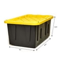 thumbnail image 4 of Storage Tote,Black/Yellow,Polypropylene  4427GRBKYL.04, 4 of 4