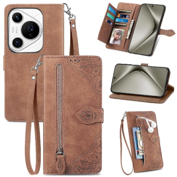 Funda billetera anti-golpes para GANGXUN Huawei Pura 70 Pro , ideal para día a día y trabajo