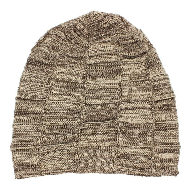 Femmes Hommes Hiver Chaud Bonnet Chapeau Adulte Unisexe Extérieur Épaissi Polaire Doublure Couleur Correspondant Tricoté Bonnets