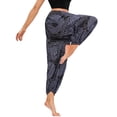 thumbnail image 5 of Defitshape Women's Harem Pants Yoga Hippie Boho Jogger Parachute Bohemian Genie Pants Cool Summer Beach Trousers Drawstring Elastic Waist Patterned2 One Size, 5 of 5