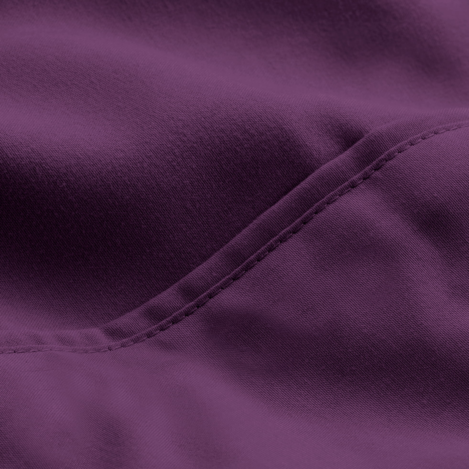 Bare Home Premium 1800 Ultra-Soft Microfiber Pillowcase Set - Double Brushed - Hypoallergenic - Wrinkle Resistant (Standard Pillowcase Set of 2, Plum)