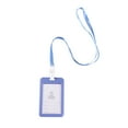 thumbnail image 1 of Miangastore Badge Holder Lanyard Hanging Rope Holder for Work Chest School Brand ID (Grayish Blue), 1 of 8