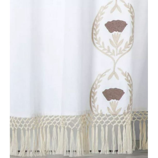Opalhouse Embroidered Tassel Pattern, Opalhouse Shower Curtain