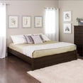 thumbnail image 2 of Wright Home Modern Wood King 4-Post Platform Bed in Espresso Finish, 2 of 6