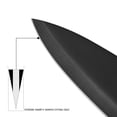 thumbnail image 4 of Juego de cuchillos de cocina Hecef Santoku de chef japonés 6 piezas óxido negro con cubiertas, 4 of 10