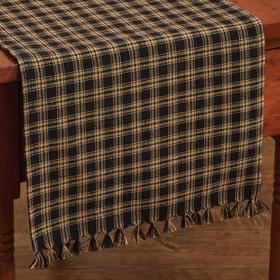 Park Designs Sturbridge Black Table Runner - 36"L