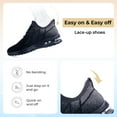 thumbnail image 4 of AOV GREEN LEAF Mens Running Shoes Casual Tennis Walking Athletic Gym Fashion Lightweight Slip On Sneakers US 7-12.5, 4 of 8