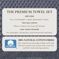 thumbnail image 2 of Great Bay Home Quick Dry Diamond Waffle 6 Piece Washcloth Set, Chambray Blue, 2 of 6