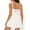 White, variant on Carlikeit Women's Summer Romper Dress with Shorts Underneath Spaghetti Strap Sleeveless Wide Leg Jumpsuit