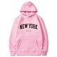thumbnail image 1 of Sudaderas con capucha de la ciudad de Estados Unidos de Nueva York para hombre y mujer, sudaderas con estampado de letras a la moda, 1 of 5