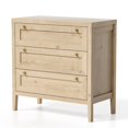 thumbnail image 5 of EYYTHUNG 3 Drawer Dresser, Modern Nightstand Chest of Drawers Cabinet Wood with Golden Handles, Light Wood Dresser, Light Oak, 5 of 8