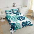thumbnail image 4 of Erosebridal Blue Plants Comforter Sets,Botanical Theme Comforters & Duvets,Leaves Room Decorative,Reversible,Breathable,2pcs, 4 of 8