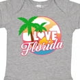 thumbnail image 4 of Inktastic I Love Florida with Ocean and Palm Trees Boys or Girls Baby Bodysuit, 4 of 5