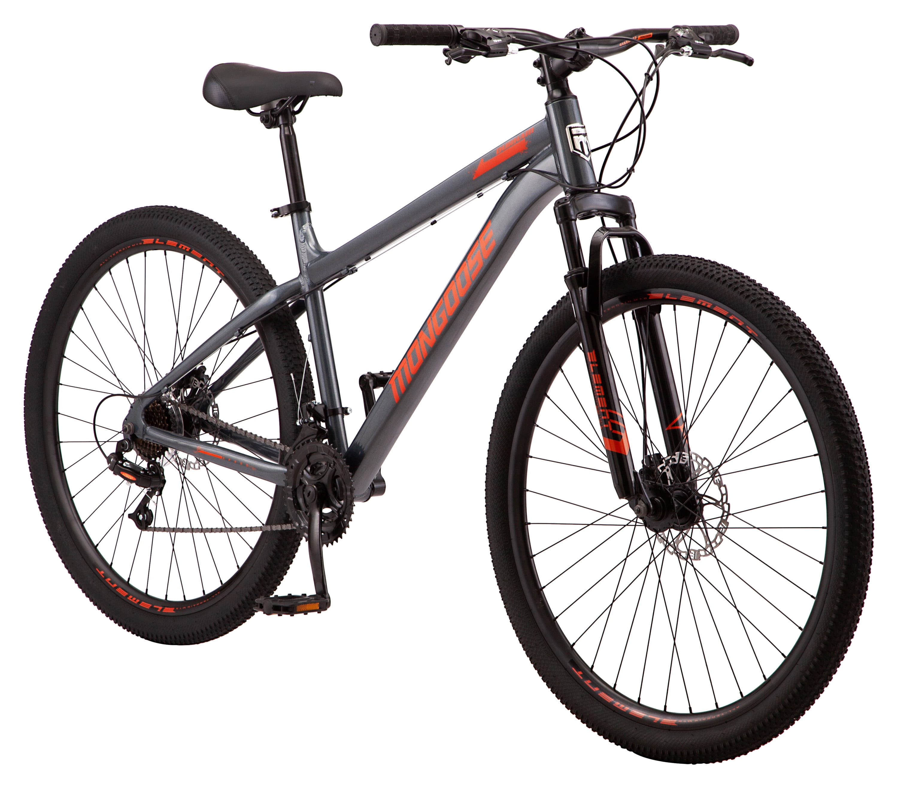ik draag kleding links Reizen Mongoose 29-in. Durham Unisex Mountain Bike, Grey, 21 Speeds - Walmart.com