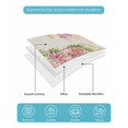 thumbnail image 5 of Quilts Twin-XL Size Bedding Set, Pink Weeping Floral Lightweight Quilted Comforter, Spring Summer Pastoral Flowers Rustic Soft Bedspread Coverlet with Pillow Covers for All Season, 68" x 98", 5 of 7