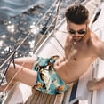 thumbnail image 2 of luoweisi Men's Beach Shorts Quick Dry Swim Trunks with Mesh Lining Horse L, 2 of 5