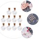 thumbnail image 2 of 10 tapones de corcho de vidrio con forma de corazón para botellas de deseos, botellas en miniatura para hacer tú mismo, 2 of 6