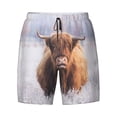 thumbnail image 4 of Lsque Mens Swim Trunks Cow Pattern - Bathing Suit Compression Liner - Beach Swim Shorts Swimwear - (S-3XL) - Stretch Quick Dry -Large, 4 of 9