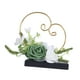 thumbnail image 5 of Canasta para anillos de boda, arte decorativo, caja para niña de las flores, soporte para flores para boda. Verde, 5 of 9