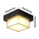 thumbnail image 3 of Lámpara de Techo Impermeable para Exterior | Lámpara Colgante Moderna de Hierro para Terraza, Entrada, Pasillo, Patio y Balcón | Aplique de Pared Negro de 16 X 16 X 10 Cm, 3 of 7