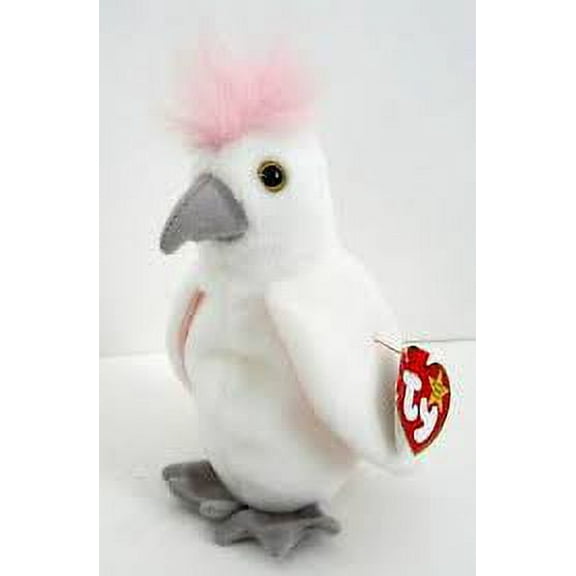 Ty Beanie Babies - Kuku the White Cockatiel