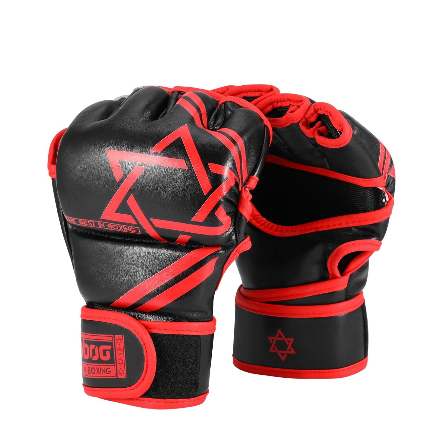 RED MMA GLOVES GRAPPLING PUNCHING BAG TRAINING MARTIAL ARTS SPARRING UFC BOXING 
