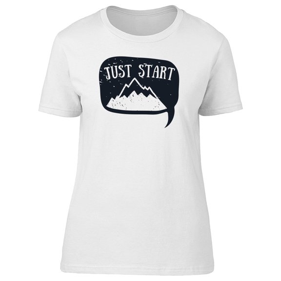 Just Start Mountain In Bubble Tee Men's -Image by Shutterstock