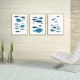 thumbnail image 2 of 3Pcs Canvas Wall Art Painting Cartoon Fishes Printed Picture Home Office Decor, 2 of 4