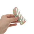 thumbnail image 3 of Unique Bargains 1 Pc Cute Cat Marble Hair Comb Green Acetate Sheet, 3 of 5