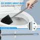 thumbnail image 4 of Paquete de 2 cepillos de baño con soporte de acero inoxidable 304 gris, 4 of 7