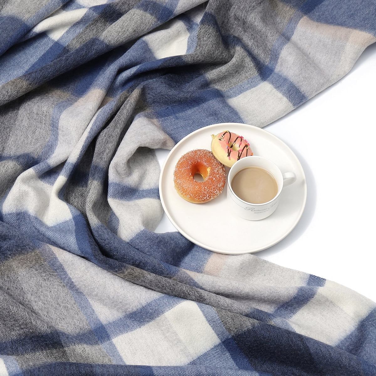 WAMSOFT Pure Wool Throw Blanket Knee Rug Warm Soft 83" x 55"for Couch Bed Camping throws blankets,1.5lb
