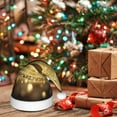 thumbnail image 6 of Fuzoiu Golden Glitter And Light Print Santa Hat Christmas Hat for Adults,Santa Hats with Pompom, Unisex Xmas Holiday Hat for Christmas New Year Festive Party Supplies, 6 of 6
