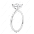 thumbnail image 4 of Cora Jewellery 2CT Hidden Halo Round Moissanite Engagement Ring For Women, 14K White Gold, 4 of 6