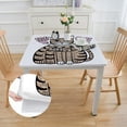 thumbnail image 2 of WERPE Pops Funny Cat Lover Grandfather Kitten Owner Picnic Dining Kitchen Farmhouse Square Tablecloth white, 2 of 7