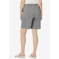 thumbnail image 5 of Jessica London Women's Plus Size Soft Ease Knit Shorts, 5 of 5