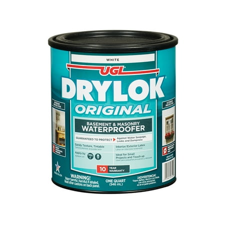 Drylok 27512 Latex Water Proofer, 1 Quart, White