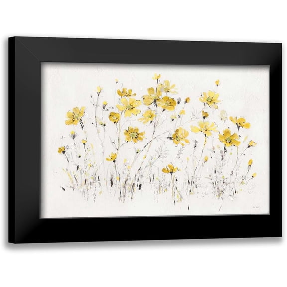 Audit, Lisa 14x11 Black Modern Framed Museum Art Print Titled - Wildflowers I Bright Yellow