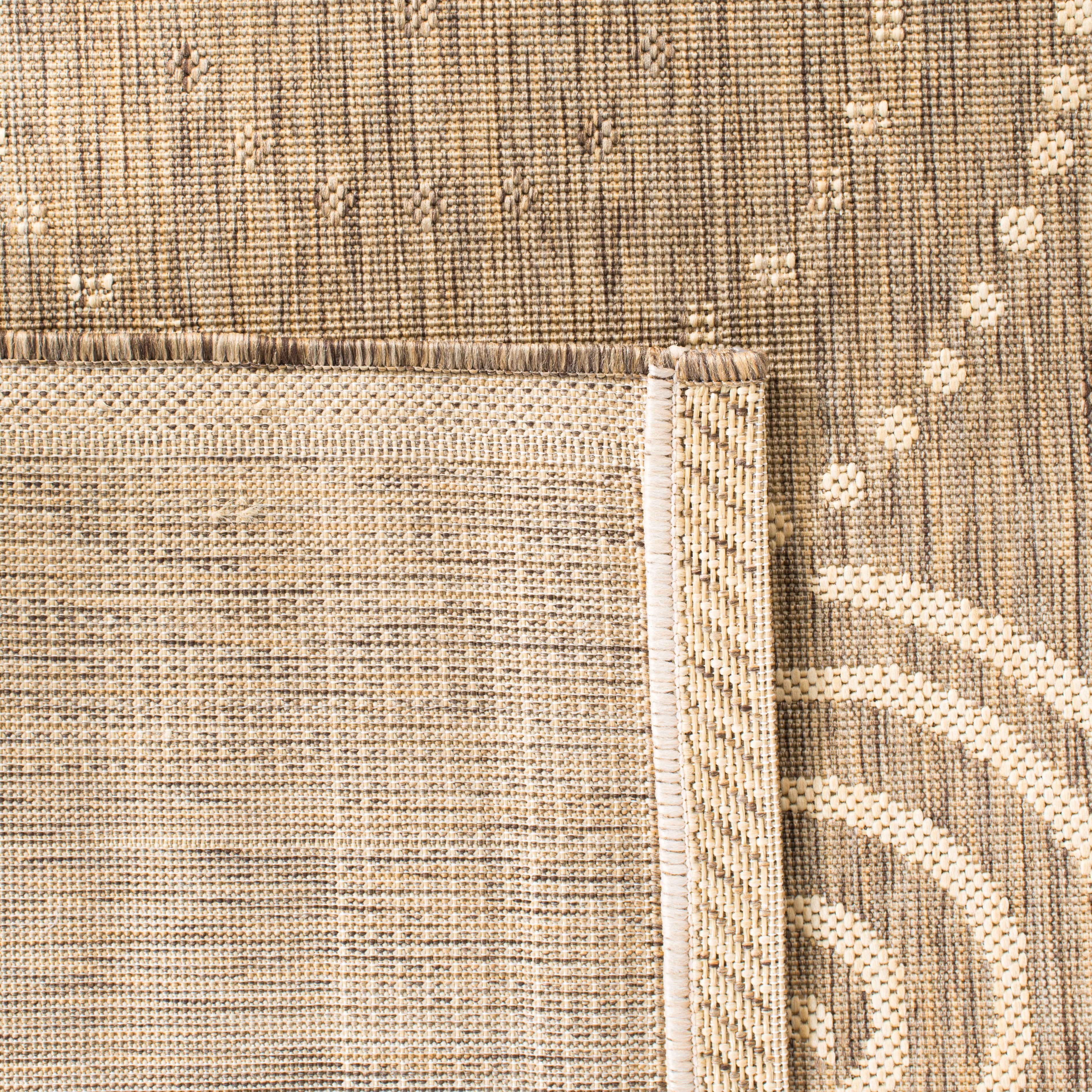 Safavieh Courtyard Hugo Oriental Indoor/Outdoor Runner Rug, Brown/Natural, 2'3" x 10'