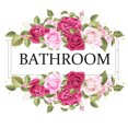 thumbnail image 3 of Adhesivos de pared florales para baño, elegante diseño de rosas, 3 of 4