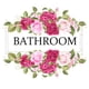 thumbnail image 3 of Adhesivos de pared florales para baño, elegante diseño de rosas, 3 of 4