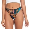 thumbnail image 1 of Fotbe Whimsical Animal Spiral Tanga Sin Costuras para Mujer con Estampado – Panties Invisibles, Transpirables y Cómodos para Uso Diario-Medium, 1 of 6