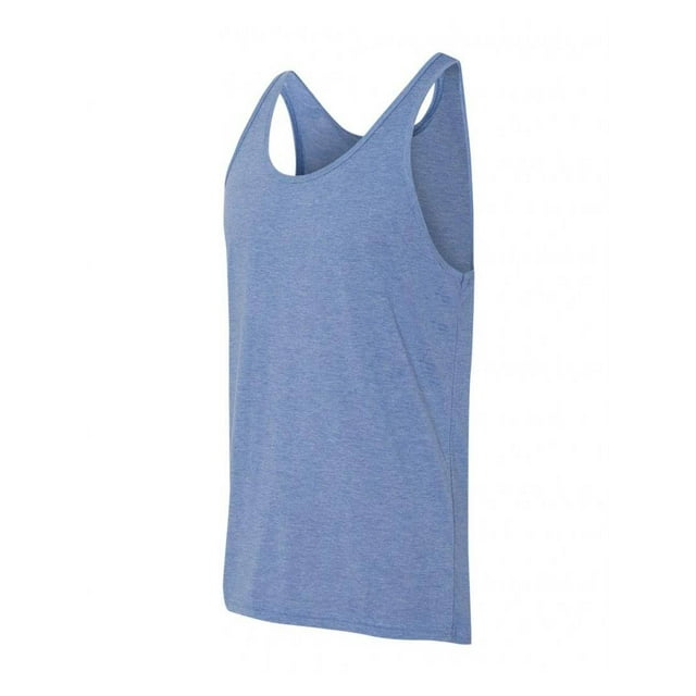 Unisex Jersey Tank - Blue Tri-Blend - Medium