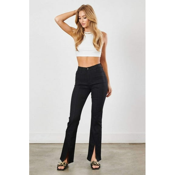 Front Slit Slim Bootcut