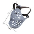 thumbnail image 3 of Anti-Bite Dog Muzzle,Short-Billed Rubber Muzzle,Breathable Design,Secure Straps for Small Breeds,Training Aid,Non-Slip Comfort Muzzle,Pet Safety Gear|Plastic,Gray,MIANHT, 3 of 8