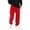 Red, variant on PUYAHG Casual Mens Pants Elastic Waist Long Joggers Soft Warm Winter Loose Fit Outdoor Sports Sweatpants Regular Trousers Black,L
