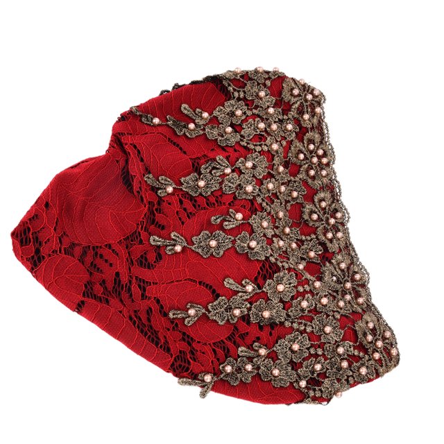 Head Scarfs, Beautiful Unique Gifts Retractable Hair Turban For Daily Wear For Hair Tie For Scarves Anggrek Granate
